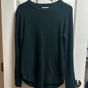 Pink Clover Forest Green Textured Sweater